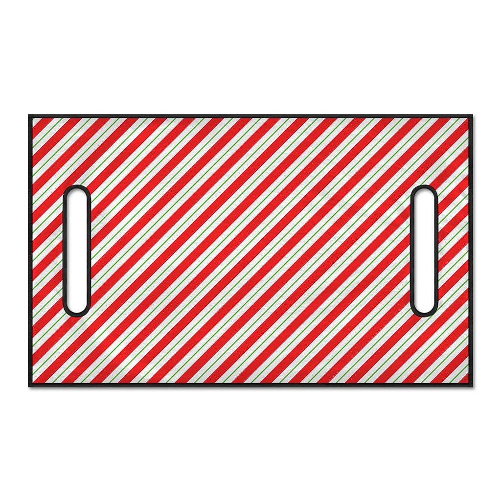 Christmas Candy Cane Stripe Print Golf Cart Seat Cover