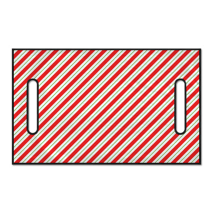 Christmas Candy Cane Stripe Print Golf Cart Seat Cover