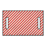 Christmas Candy Cane Stripe Print Golf Cart Seat Cover