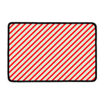 Christmas Candy Cane Stripe Print Kitchen Mat