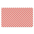 Christmas Candy Cane Stripe Print Polyester Doormat