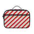 Christmas Candy Cane Stripe Print Portable Lunch Bag
