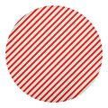 Christmas Candy Cane Stripe Print Round Blanket