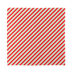 Christmas Candy Cane Stripe Print Silk Bandana