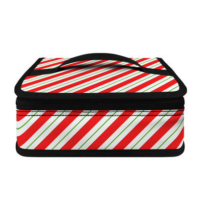 Christmas Candy Cane Stripe Print Small Lunch Bag