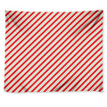 Christmas Candy Cane Stripe Print Tapestry