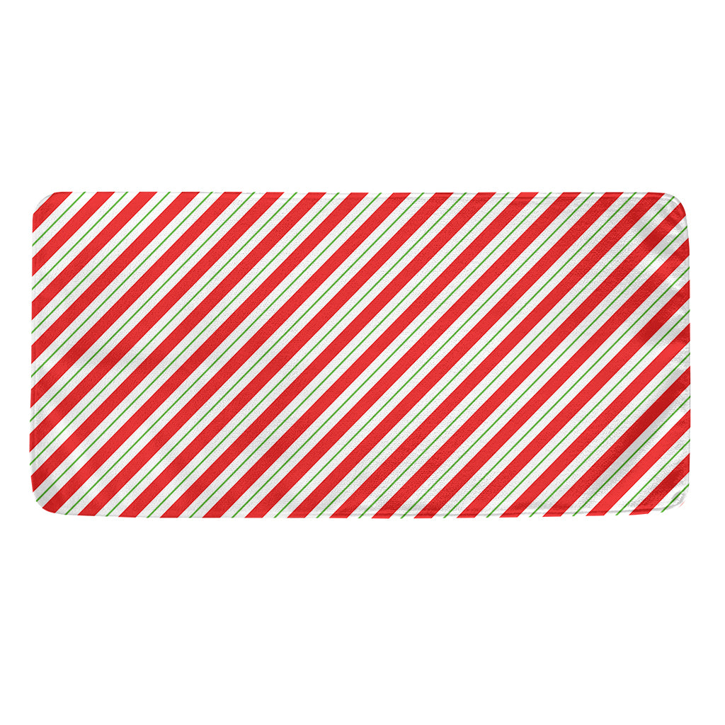 Christmas Candy Cane Stripe Print Towel