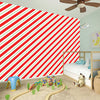 Christmas Candy Cane Stripe Print Wall Sticker