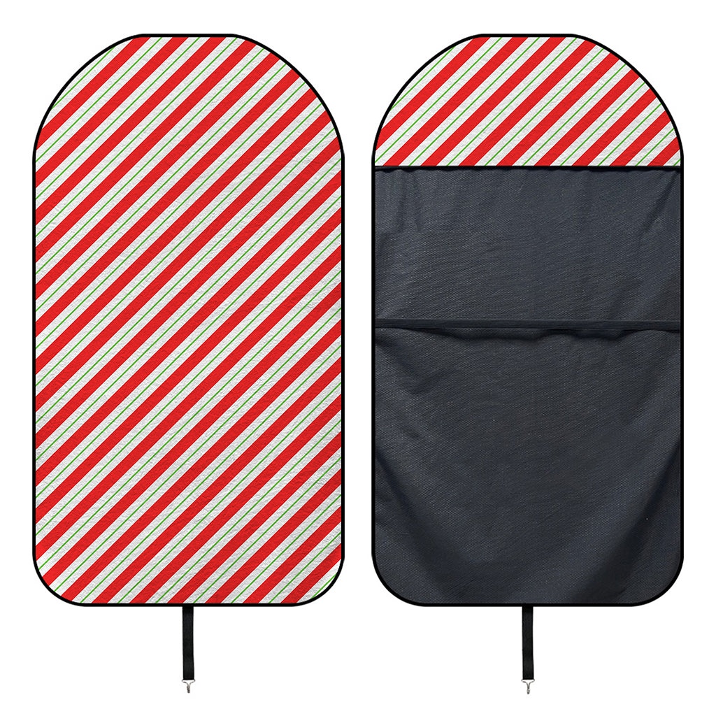 Christmas Candy Cane Stripe Print Waterproof Car Seat Cover