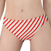 Christmas Candy Cane Stripe Print Women's Panties