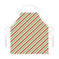 Christmas Candy Cane Striped Print Adjustable Apron