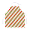 Christmas Candy Cane Striped Print Adjustable Apron