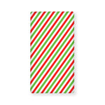 Christmas Candy Cane Striped Print Baby Crib Sheet
