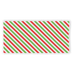 Christmas Candy Cane Striped Print Beach Towel