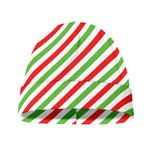 Christmas Candy Cane Striped Print Beanie
