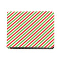 Christmas Candy Cane Striped Print Bifold Wallet
