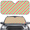 Christmas Candy Cane Striped Print Car Windshield Sun Shade