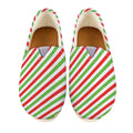Christmas Candy Cane Striped Print Casual Shoes