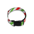 Christmas Candy Cane Striped Print Dog Collar