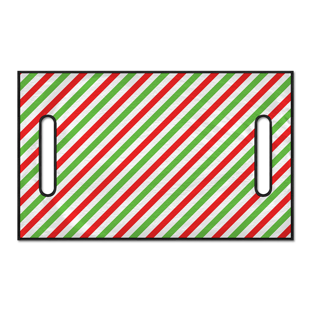 Christmas Candy Cane Striped Print Golf Cart Seat Cover