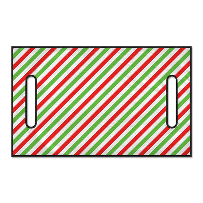 Christmas Candy Cane Striped Print Golf Cart Seat Cover