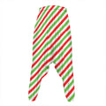 Christmas Candy Cane Striped Print Hammer Pants