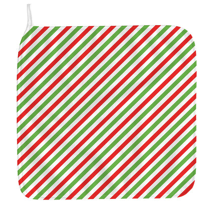 Christmas Candy Cane Striped Print Hand Towel