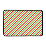 Christmas Candy Cane Striped Print Kitchen Mat