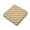 Christmas Candy Cane Striped Print Outdoor Seat Cushion Cover