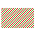 Christmas Candy Cane Striped Print Polyester Doormat