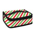 Christmas Candy Cane Striped Print Small Lunch Bag