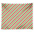 Christmas Candy Cane Striped Print Tapestry