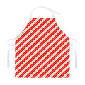 Christmas Candy Cane Stripes Print Adjustable Apron
