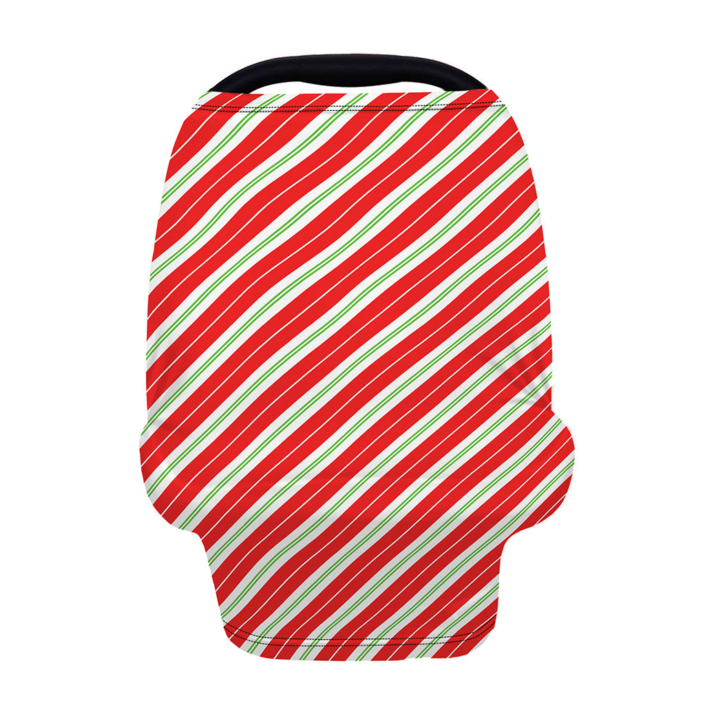 Christmas Candy Cane Stripes Print Baby Seat Cover