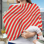 Christmas Candy Cane Stripes Print Baby Seat Cover