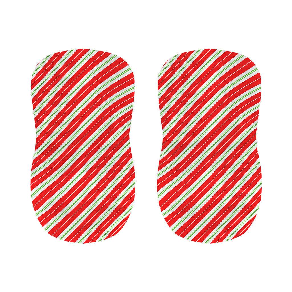 Christmas Candy Cane Stripes Print Bar Stool Covers