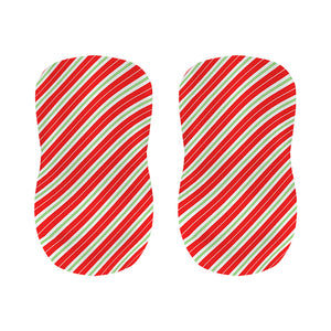 Christmas Candy Cane Stripes Print Bar Stool Covers