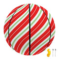 Christmas Candy Cane Stripes Print Basketball