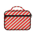 Christmas Candy Cane Stripes Print Briefcase Bible Bag