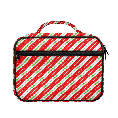 Christmas Candy Cane Stripes Print Briefcase Bible Bag