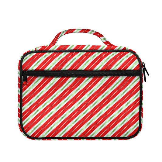 Christmas Candy Cane Stripes Print Briefcase Bible Bag