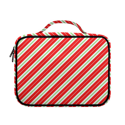 Christmas Candy Cane Stripes Print Briefcase Bible Bag