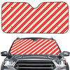 Christmas Candy Cane Stripes Print Car Windshield Sun Shade