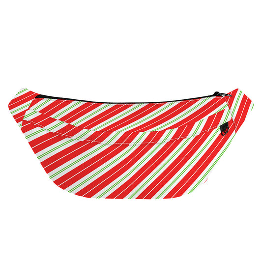 Christmas Candy Cane Stripes Print Fanny Pack