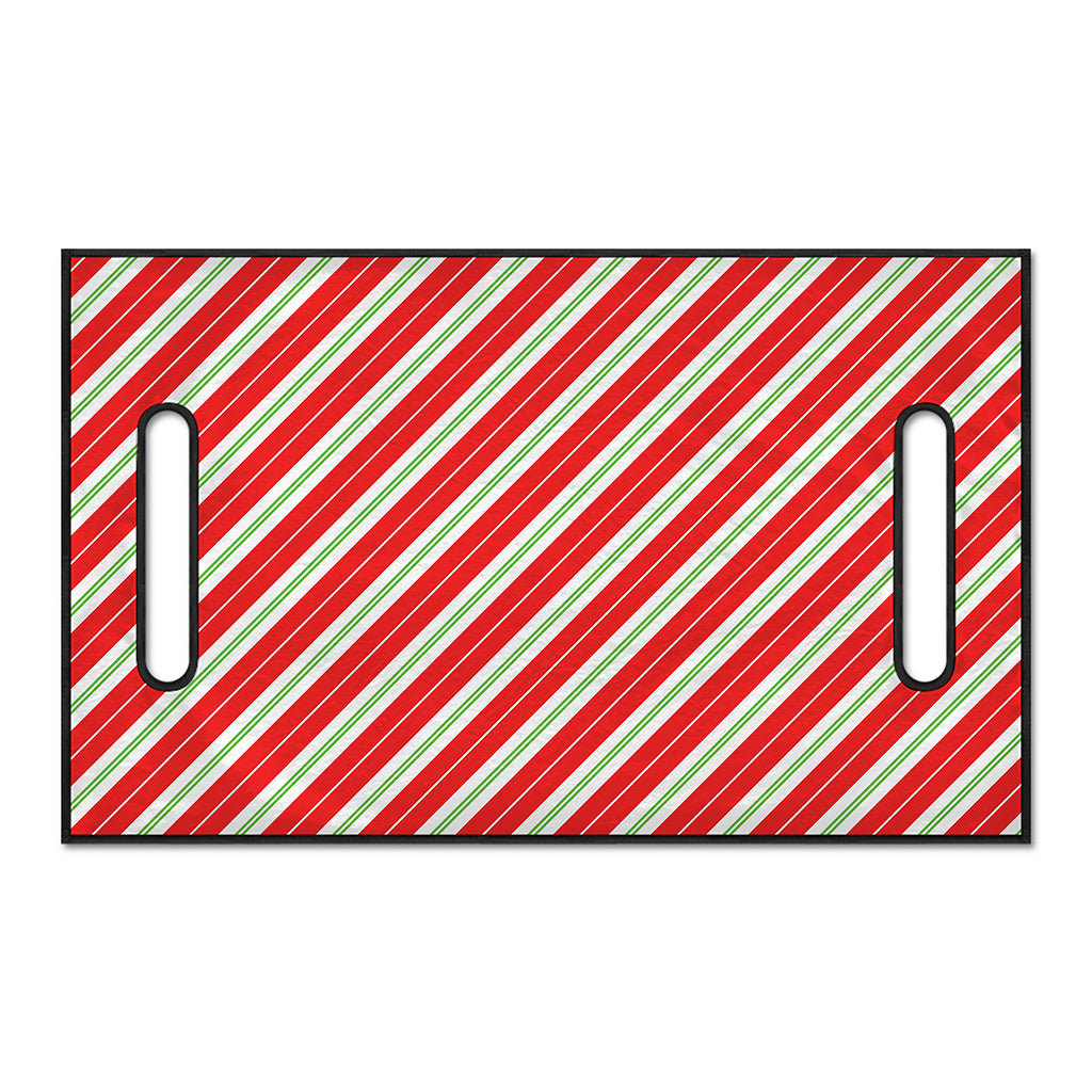 Christmas Candy Cane Stripes Print Golf Cart Seat Cover