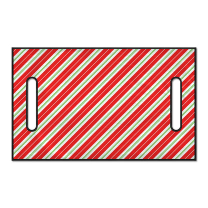 Christmas Candy Cane Stripes Print Golf Cart Seat Cover