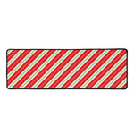 Christmas Candy Cane Stripes Print Long Kitchen Mat