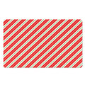 Christmas Candy Cane Stripes Print Polyester Doormat