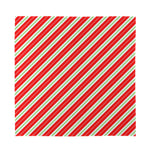 Christmas Candy Cane Stripes Print Silk Bandana