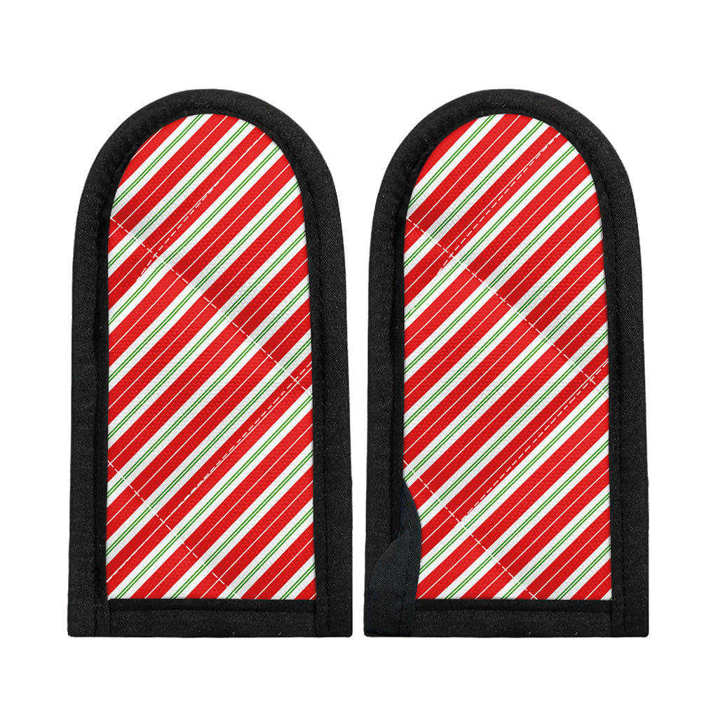 Christmas Candy Cane Stripes Print Skillet Handle Cover